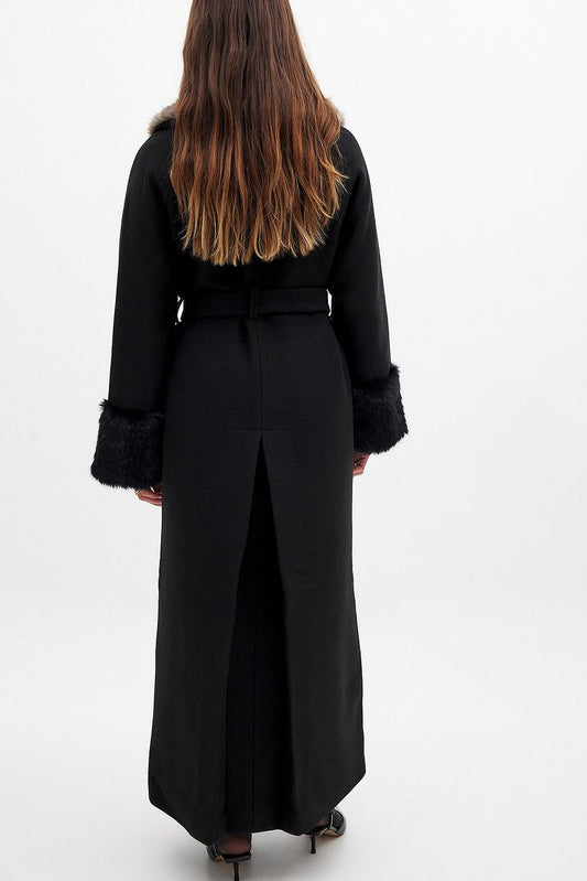 Faux Fur Long Coat