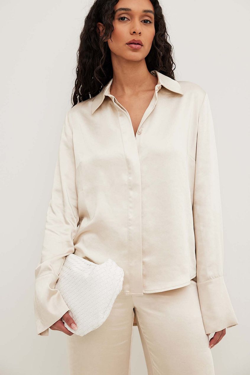 Long Sleeve Satin Shirt