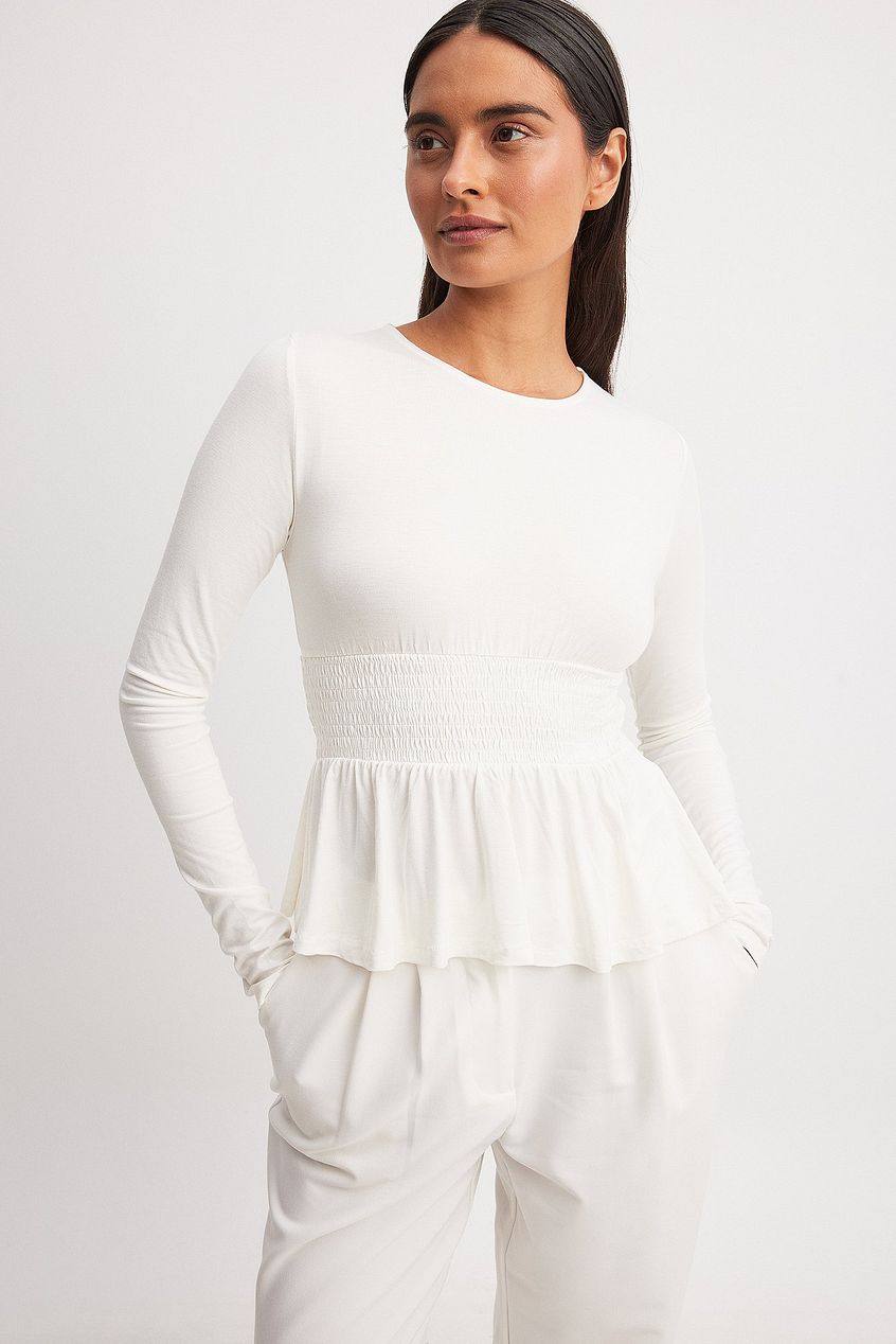 Long Sleeve Smock Top