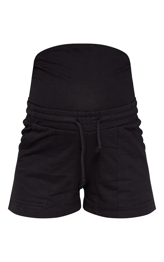 Maternity Over The Bump Sweat Shorts Black