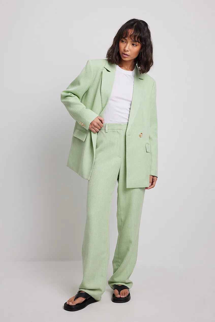 Melange Double Breasted Blazer