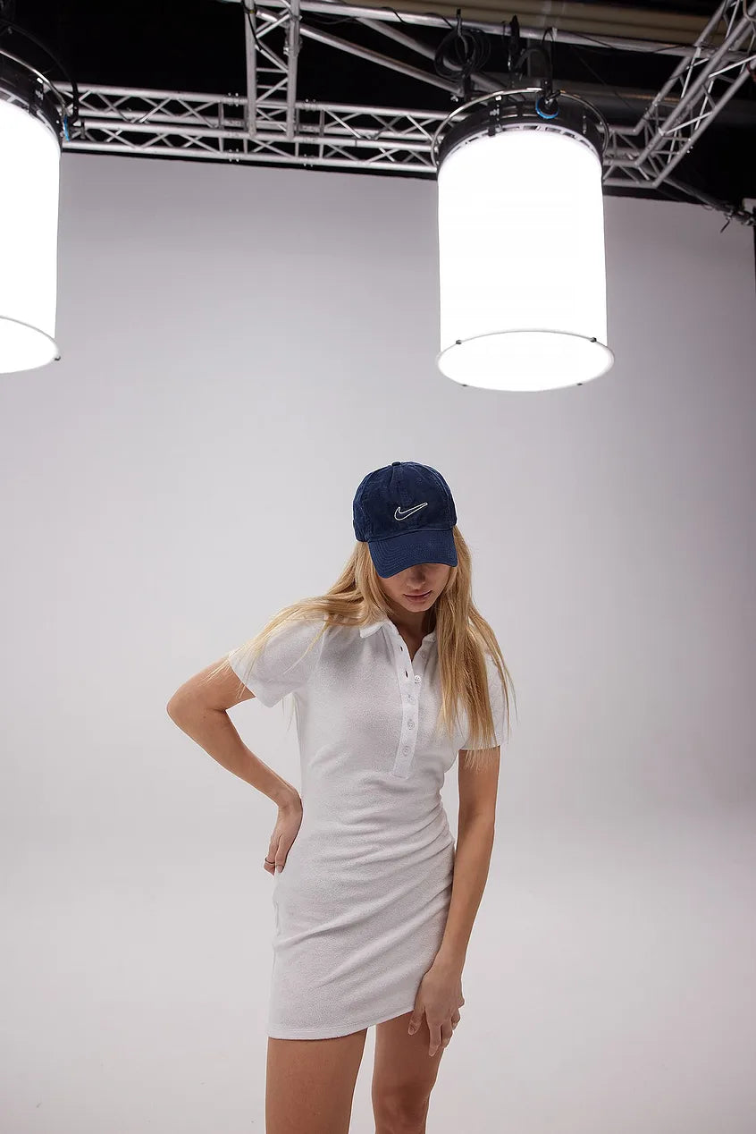 Terry Dress White