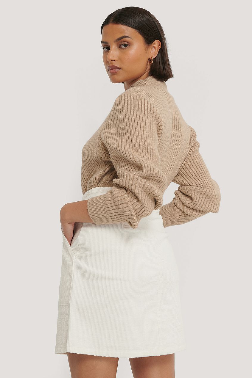 Corduroy Mini Skirt