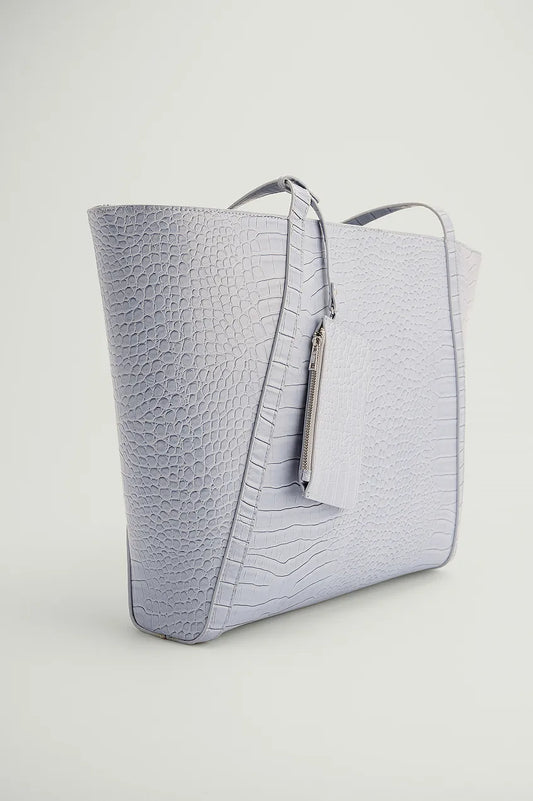 Glossy Croc Shopper