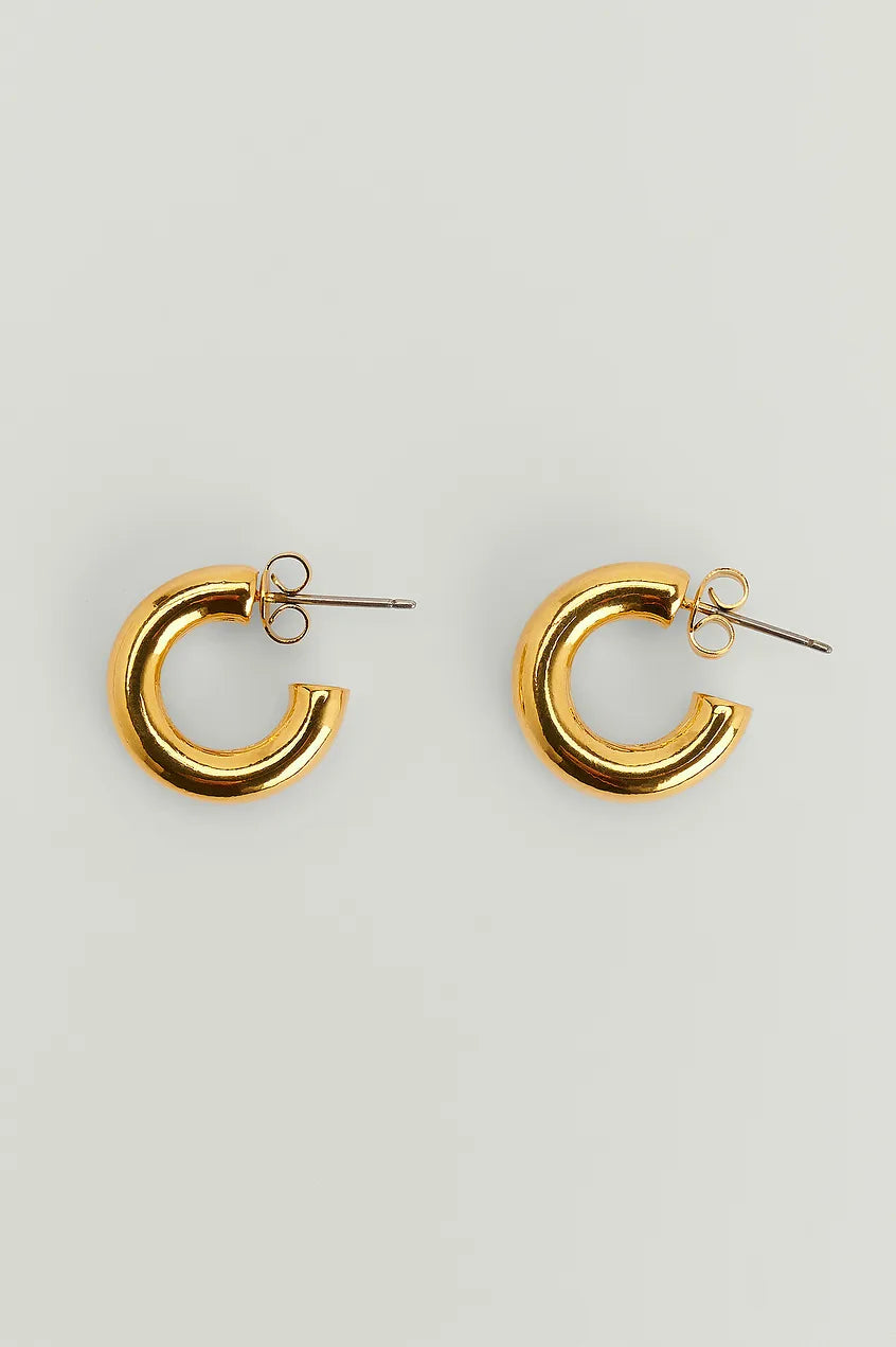 Gold Plated Basic Small Hoops