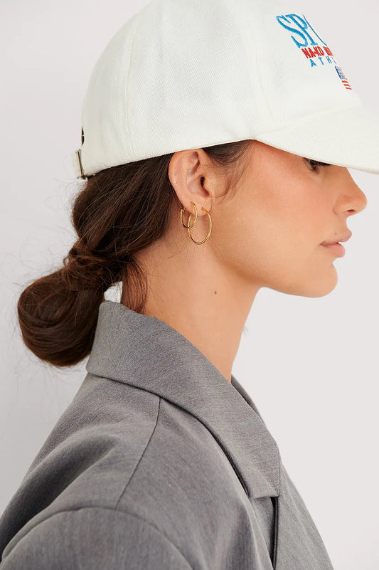 Gold Plated Slim Hoops