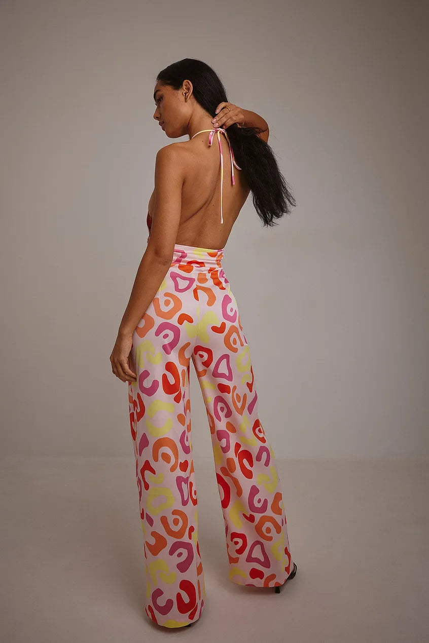 Halterneck Flowy Jumpsuit