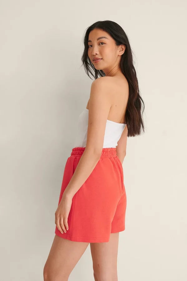 Elastic Waist Sweat Shorts