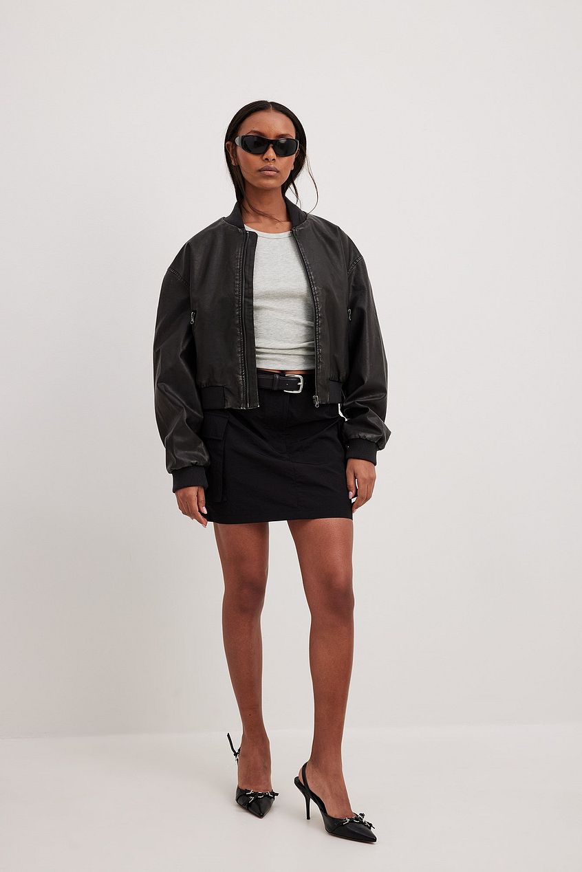 Pocket Detail Mini Skirt