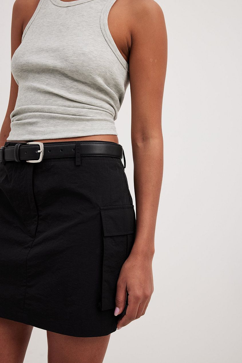 Pocket Detail Mini Skirt