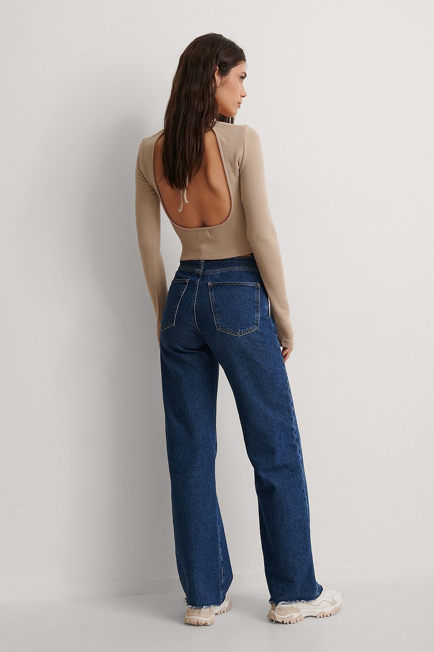 Open Back Knot Detail Top