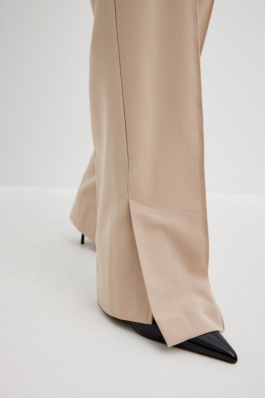 Side Slit Tailored Pants