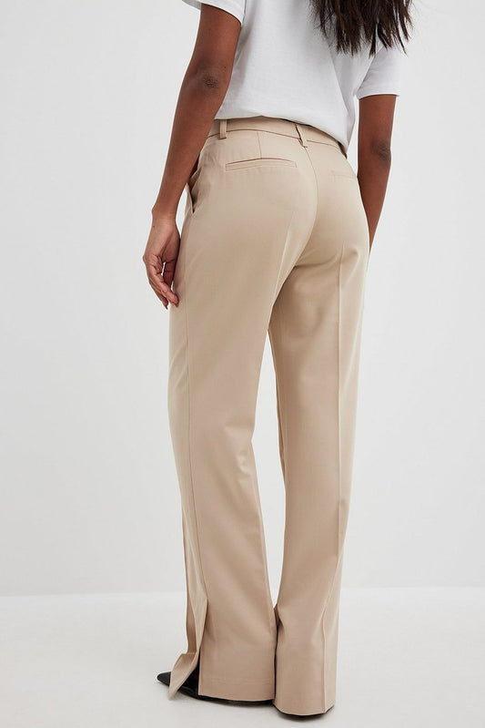 Side Slit Tailored Pants