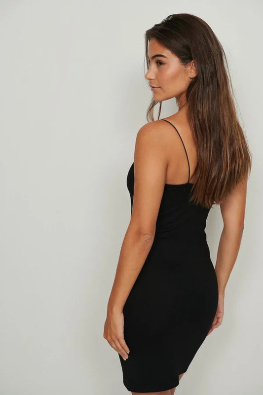 Na-kd Spaghetti Strap Dress Black