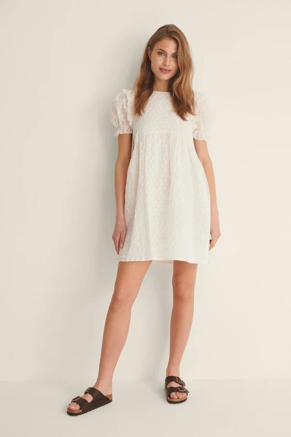 Structured Mini Dress White