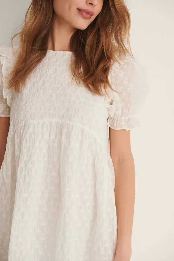 Structured Mini Dress White