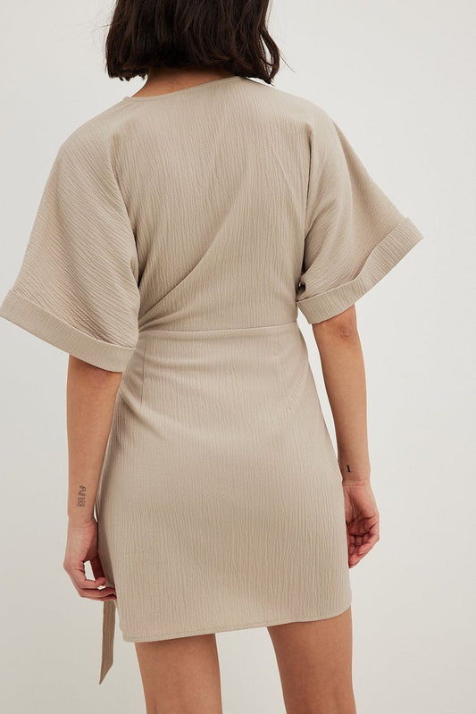 Structured Overlap Mini Dress