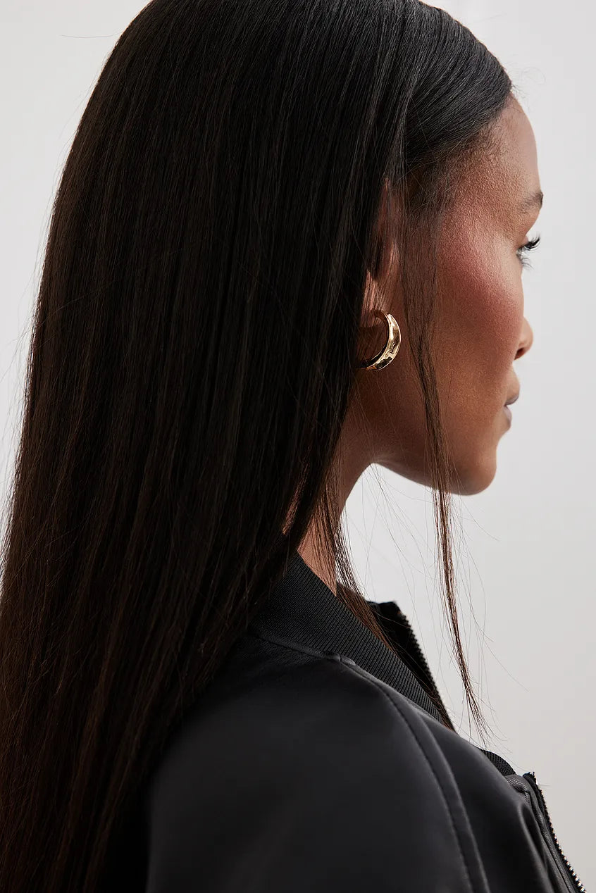 Wide Hoops - Gold
