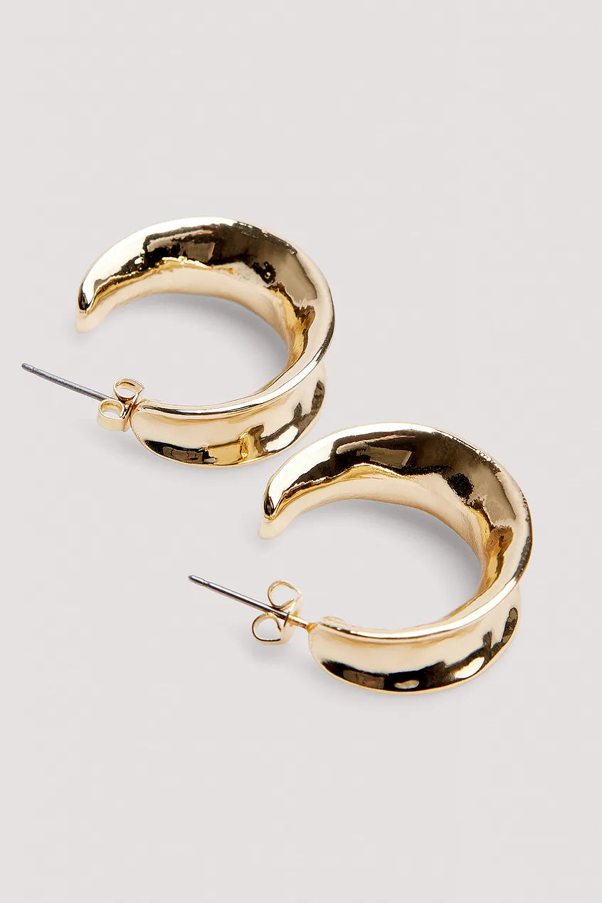 Wide Hoops - Gold
