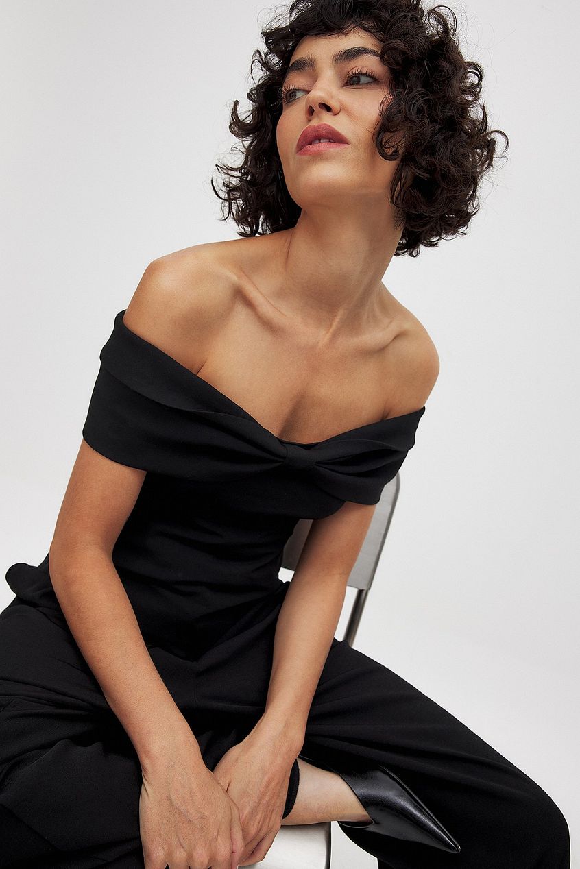 Off Shoulder Bow Detail Top