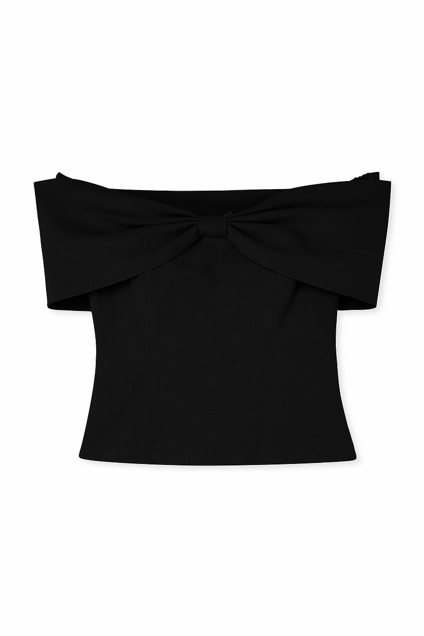 Off Shoulder Bow Detail Top