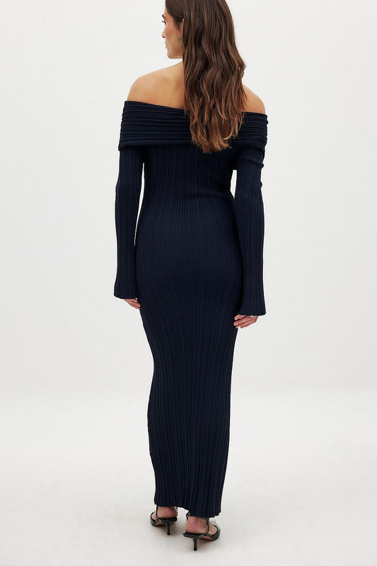 Na-kd Off Shoulder Knitted Dress