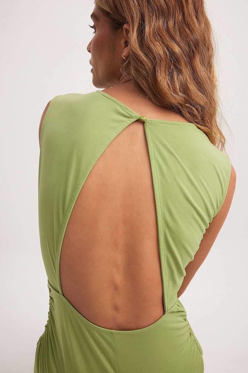 Open Back Maxi Dress