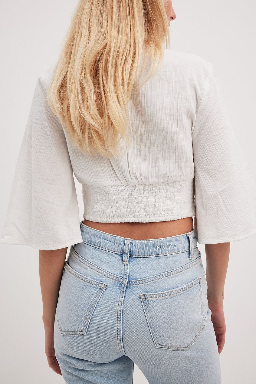 Overlap Short Sleeve Top
