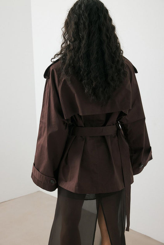 Na-kd Oversized Midi Trenchcoat