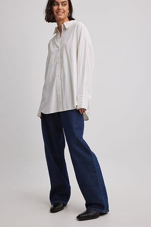 Oversized Striped Shirt