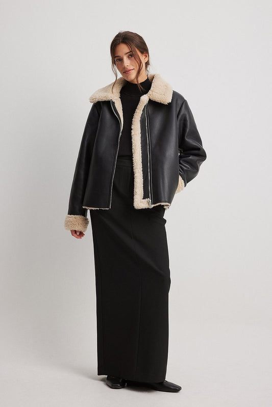 PU Teddy Short Jacket