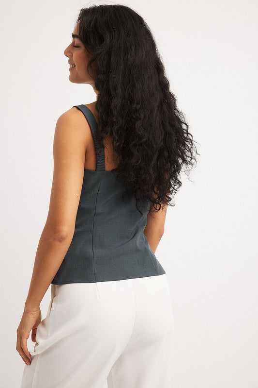 Ruched Waist Tailored Singlet
