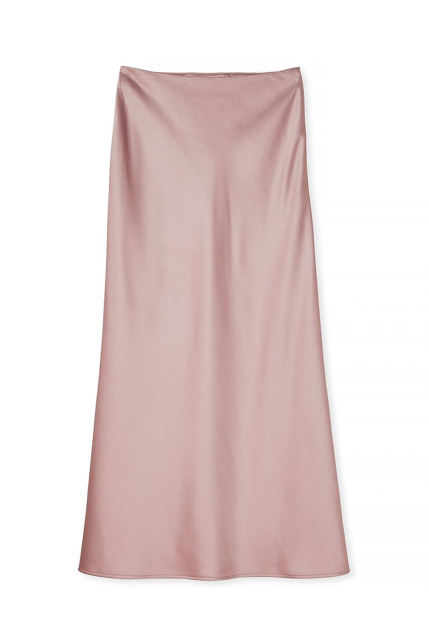 Satin Midi Skirt