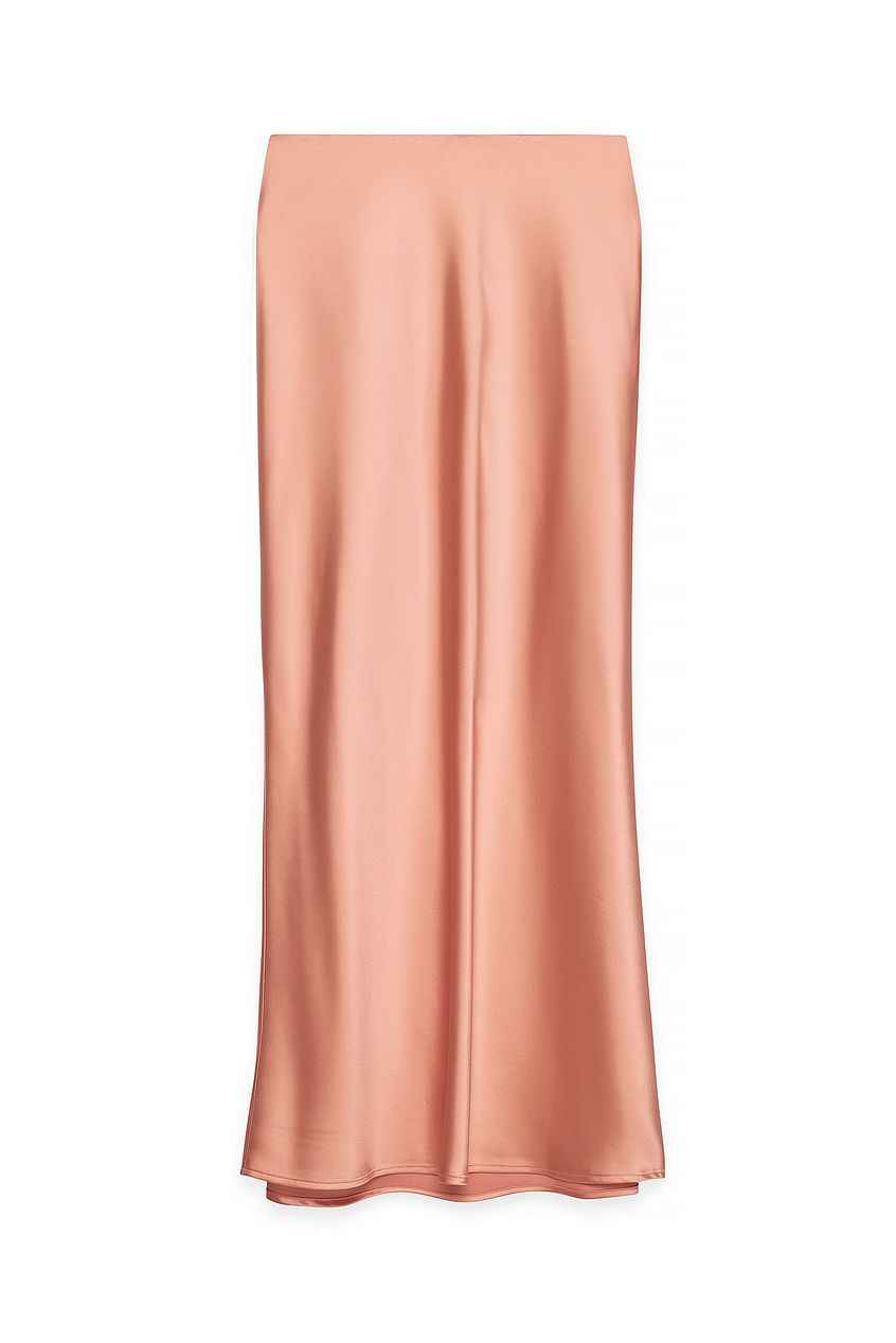 Na-kd Satin Midi Skirt