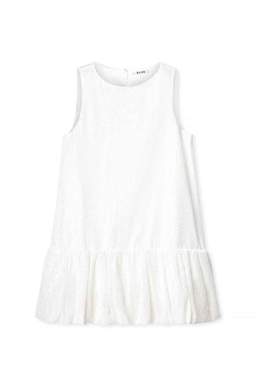 Na-kd Sequin Bubble Hem Mini Dress
