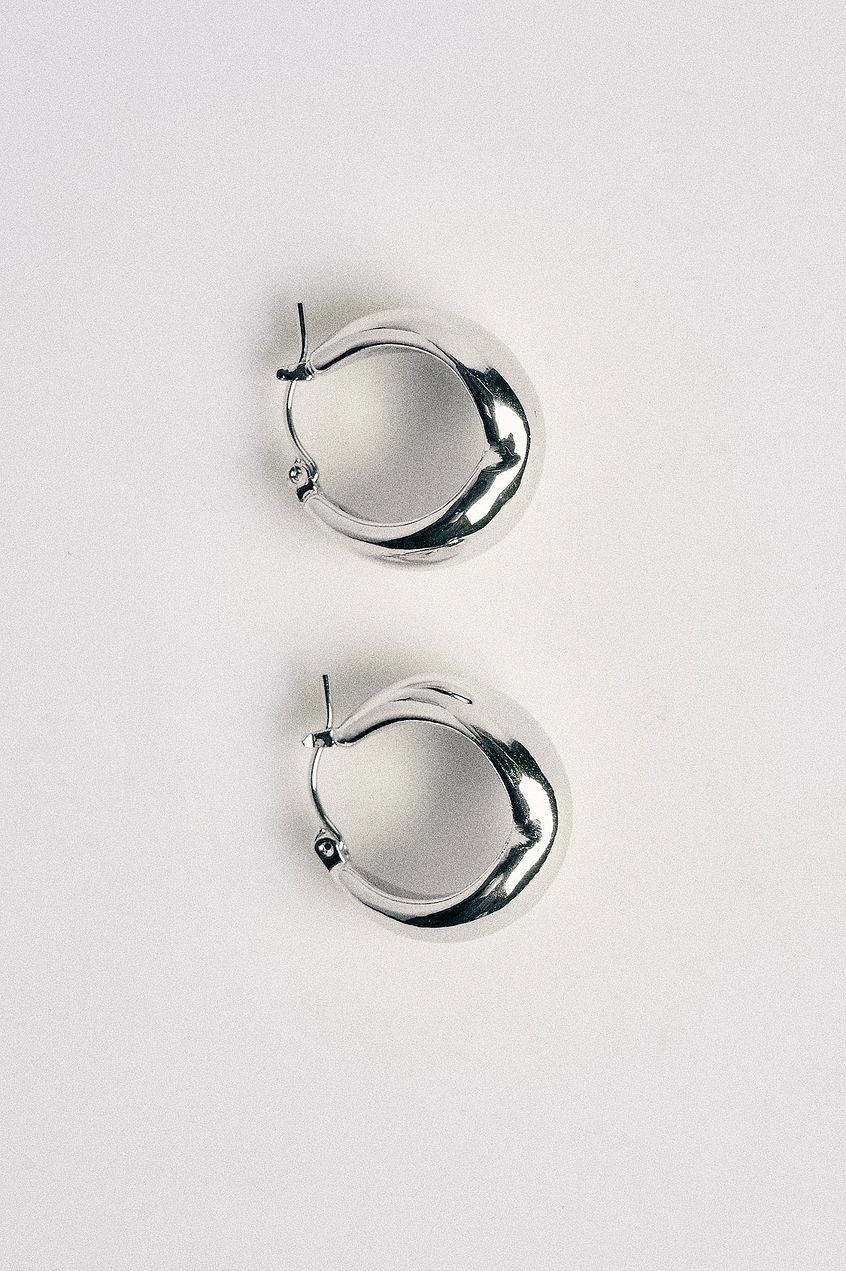 Silver Plated Chunky Earrings