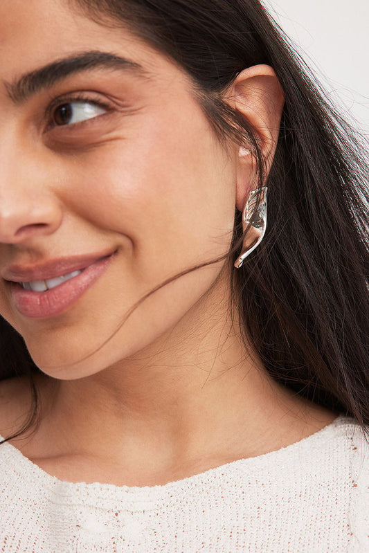 Silver Plated Twist Earrings