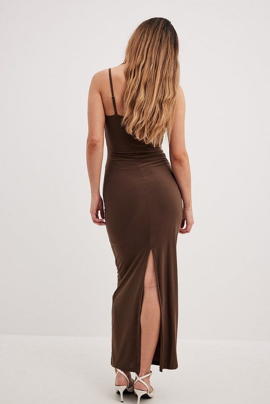 Na-kd Spaghetti Strap Draped Dress