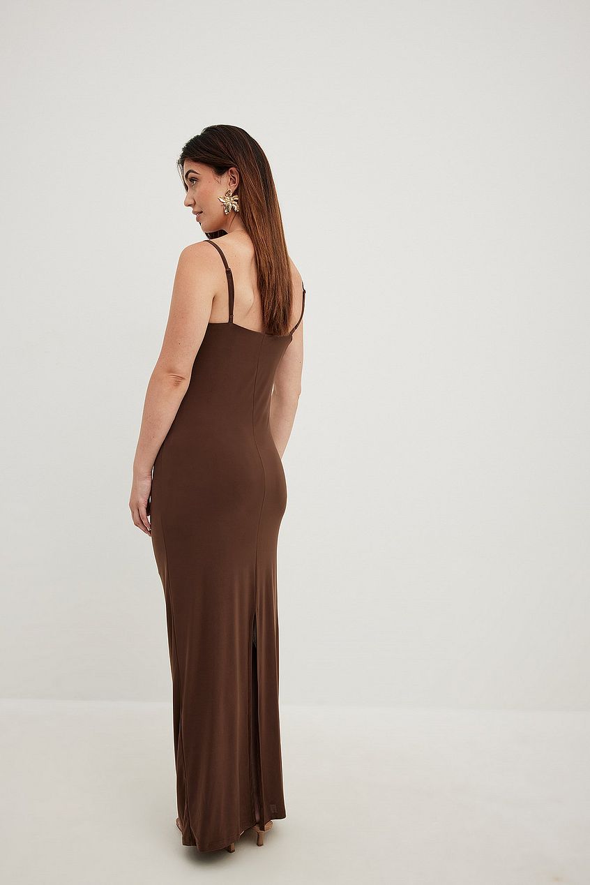 Spaghetti Strap Draped Dress