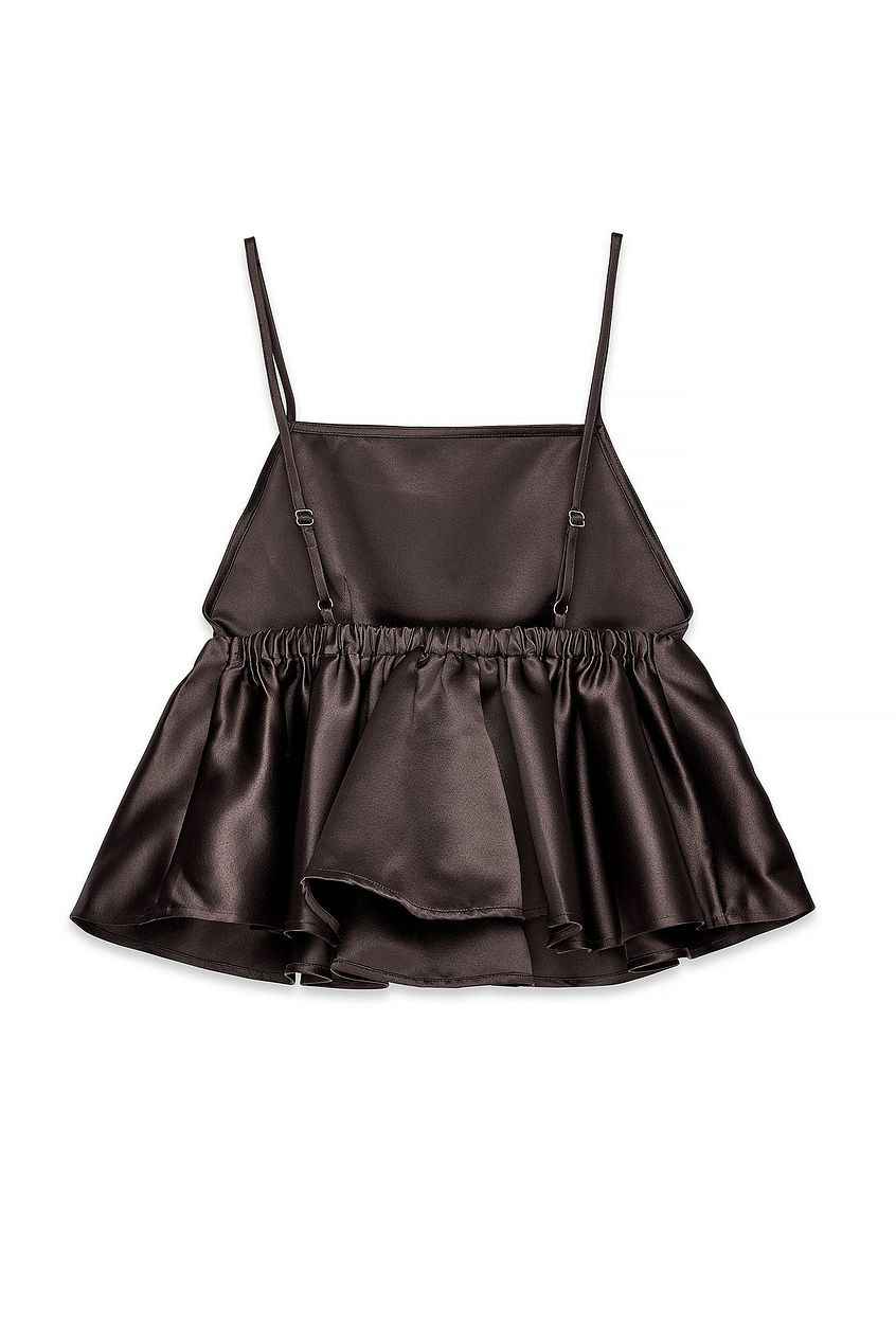 Na-kd Strap Open Back Peplum Top