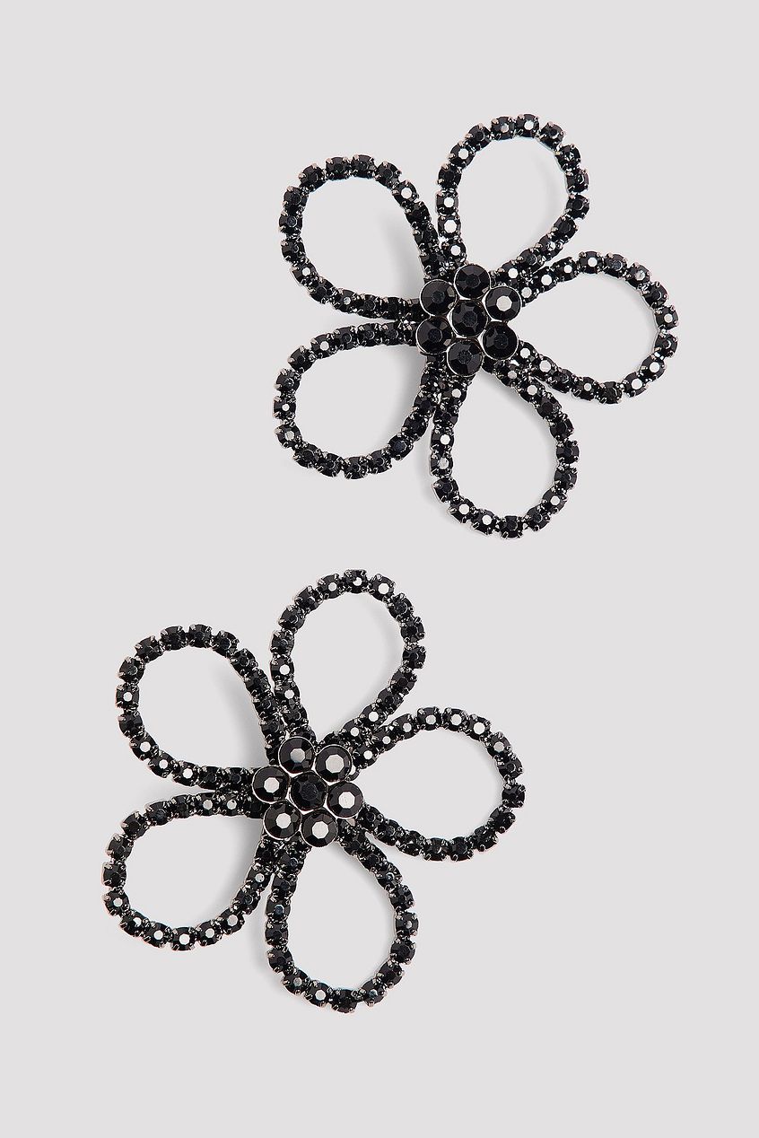 Strass Flower Earrings