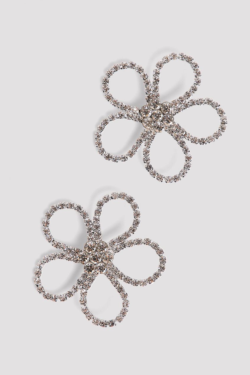 Strass Flower Earrings