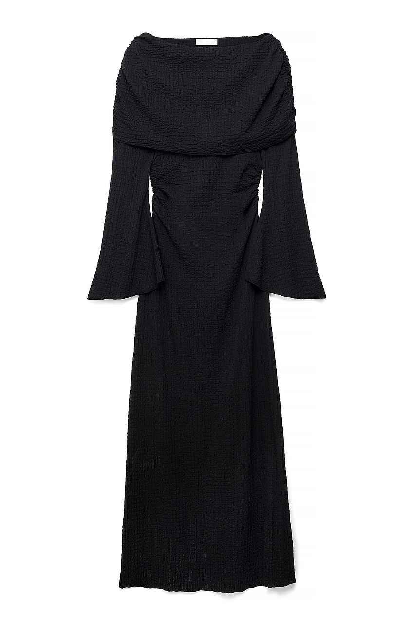 Na-kd Structured Draped Maxi Dress