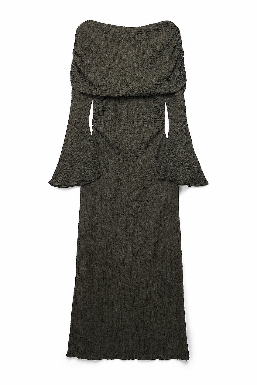 Na-kd Structured Draped Maxi Dress