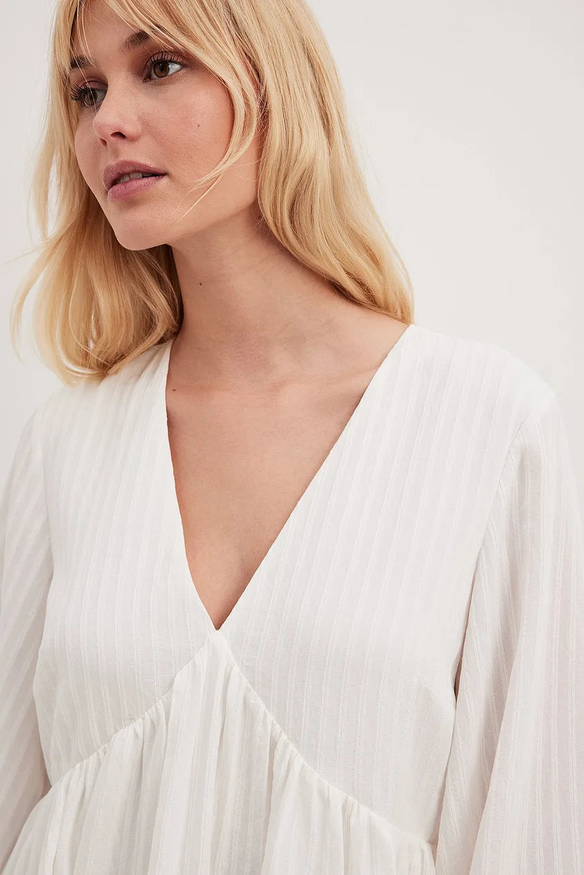 Structured Flowy Mini Dress