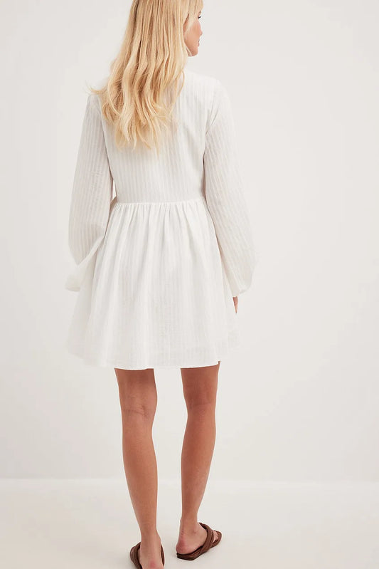 Structured Flowy Mini Dress