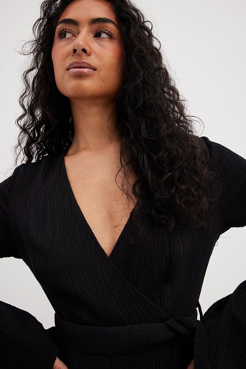 Structured Longer Back Tie Waist Dress