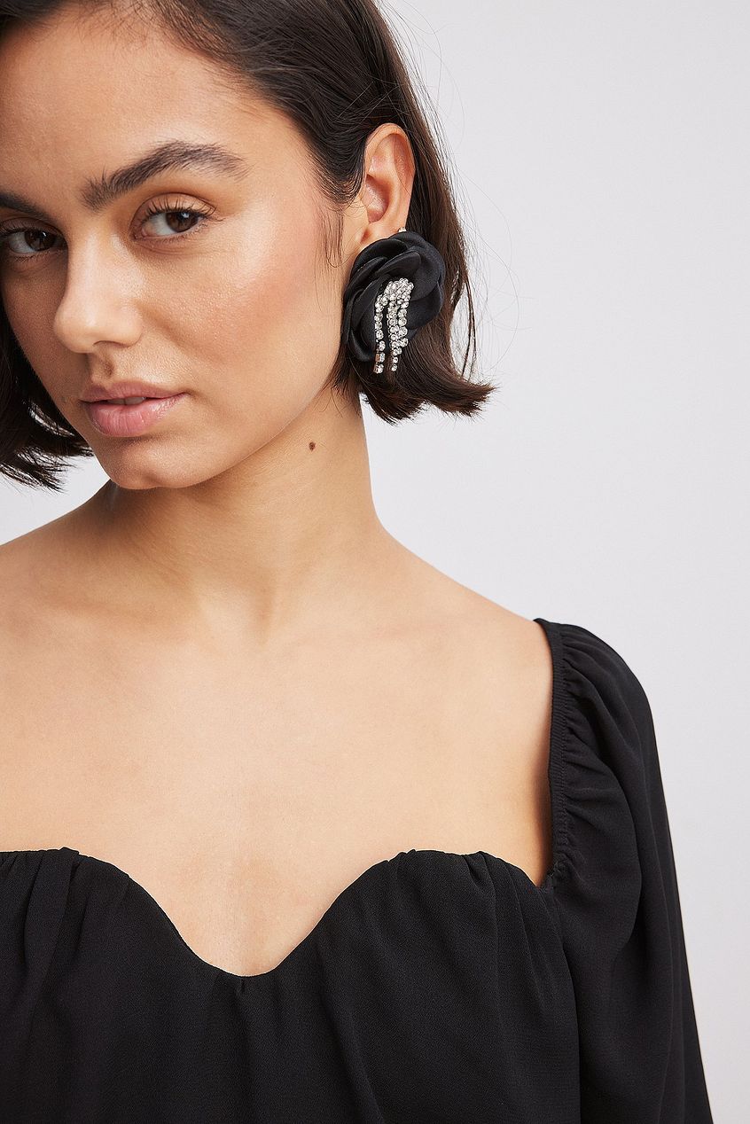 Sweetheart Neckline Blouse