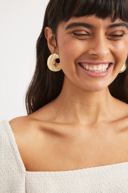 Swirl Earrings Gold