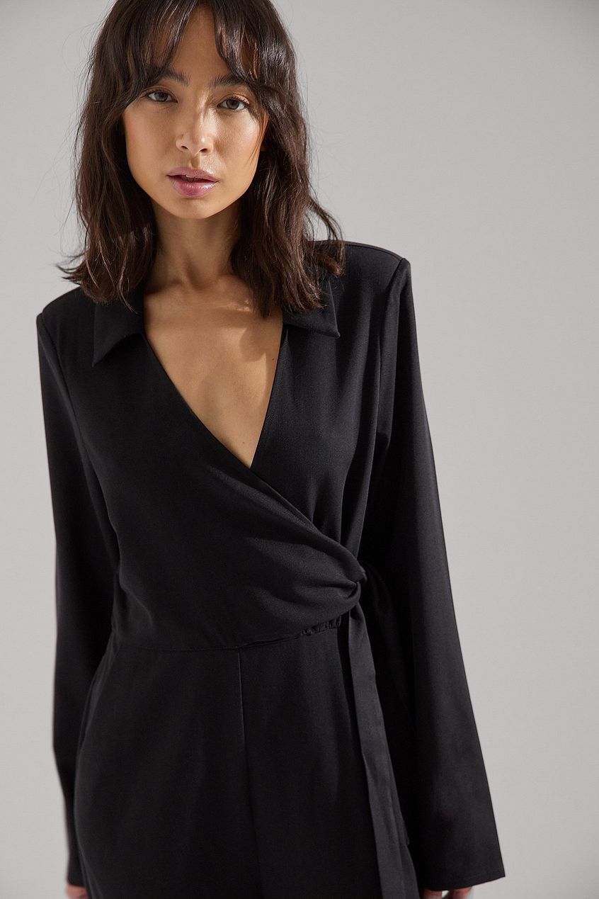 Tie Detail Waist Jumpsuit